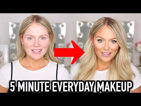 5 MINUTE EVERYDAY MAKEUP TRANSFORMATION | GET READY WITH