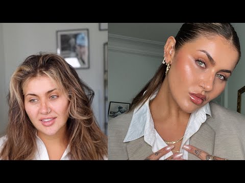 POLISHED HAIR & NATURAL EASY MAKEUP TUTORIAL | JAMIE