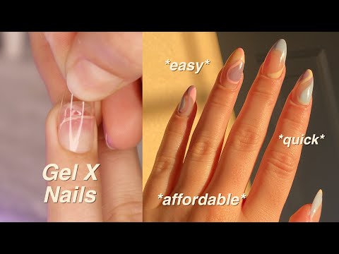 HOW TO DO GEL-X NAILS LIKE A PRO *EASY