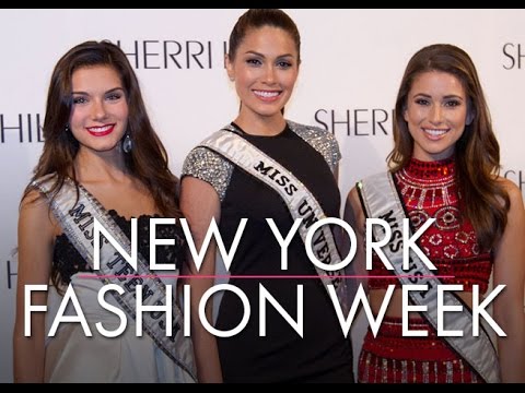 Miss Universe Org. Beauty Queens attend New York Fashion