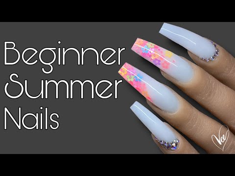 Beginner Nail Tech Summer Nails | Nail Tutorial |
