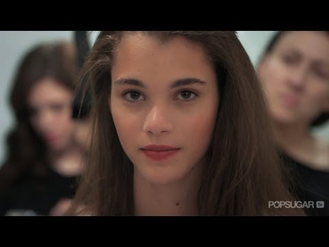 Model Beauty Transformation at BCBG Max Azria Fall 2013