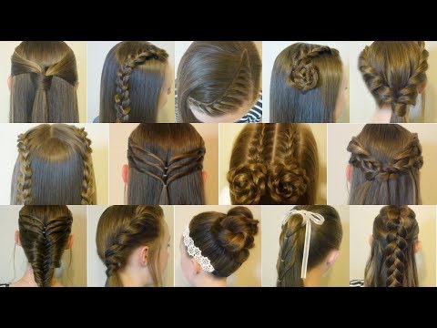 14 Easy Hairstyles For School Compilation! 2 Weeks Of