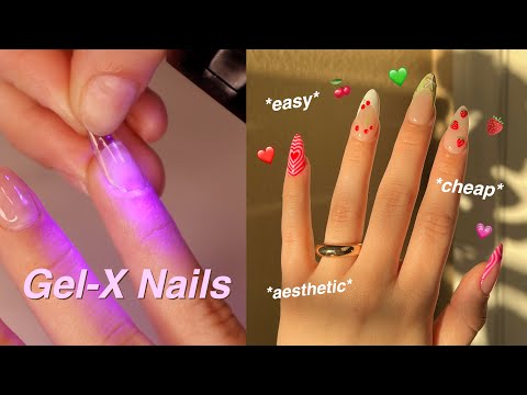HOW TO DO GEL-X NAILS *SPRING NAILS*