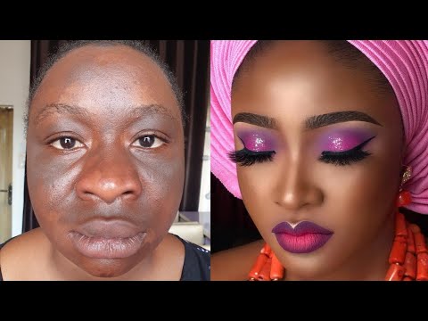 Must Watch ???????? Unbelievable ????Bridal Makeup And Gele Transformation