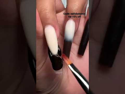 BLACK POLYGEL NAILS tutorial is up ????