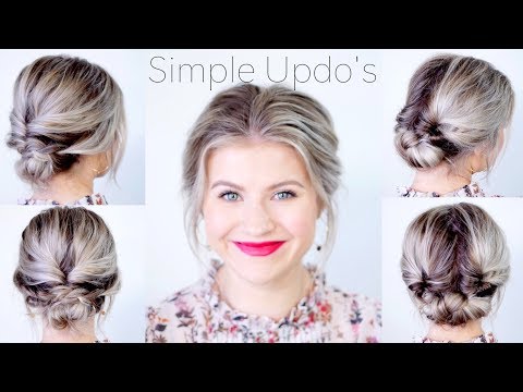 Simple Elegant Updo Hairstyles For Medium Length Hair |