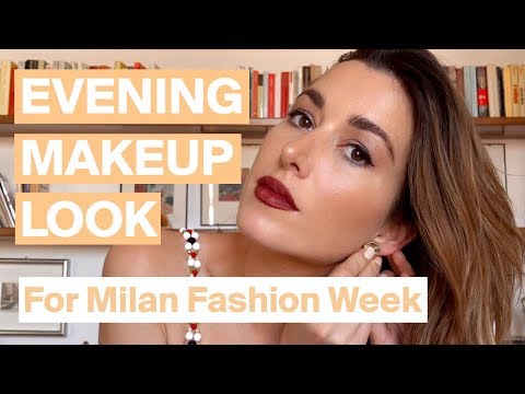 Evening Makeup Look – Milan Fashion Week Edition
