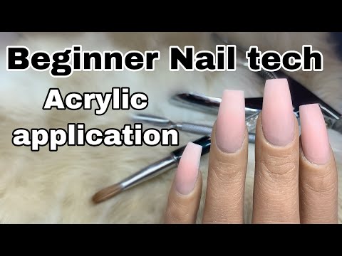 Beginner Nail Tech Tutorial | How To: Acrylic Application