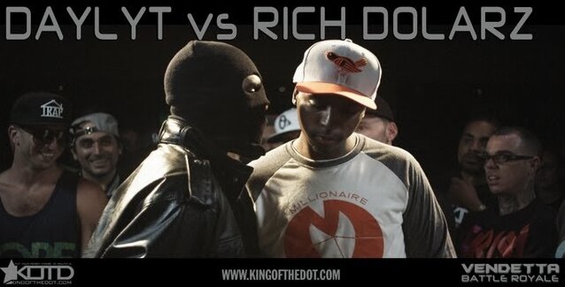 KOTD – Rap Battle – Daylyt vs Rich Dolarz