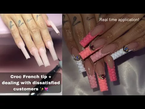 CROC FRENCH TIP | beginner nail tutorial + advice